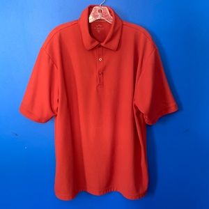 Men’s TRI-MOUNTAIN Burnt Orange Lightweight Polo Shirt Sz L